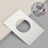 2Pcs Door Reinforcement Plate Door Handle Cover Filler Fixing Repair Backplate Square Scar Plates for Door Knob