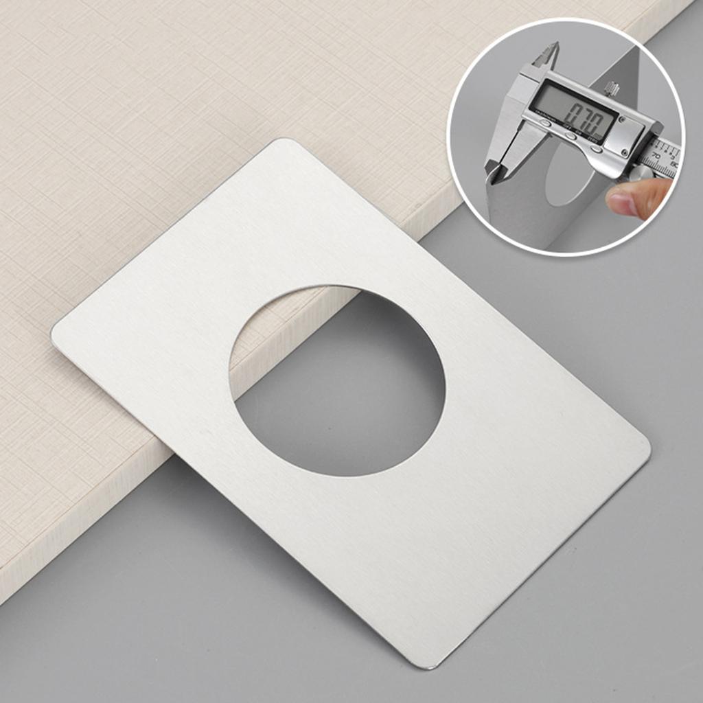 2Pcs Door Reinforcement Plate Door Handle Cover Filler Fixing Repair Backplate Square Scar Plates for Door Knob