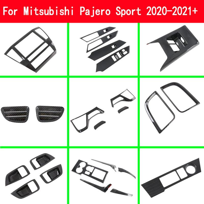 For Mitsubishi Pajero Sport    + Door Armrest Panel Window Glass Lift Handle Frame Box Outlet Wheel Cover Gear