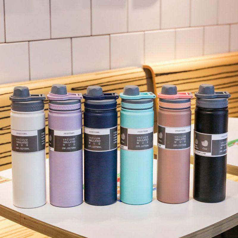304 Stainless Steel Large Capacity Vacuum Cup Space Bottle New Year Student Outdoor Portable Satchel Sports Water Bottle