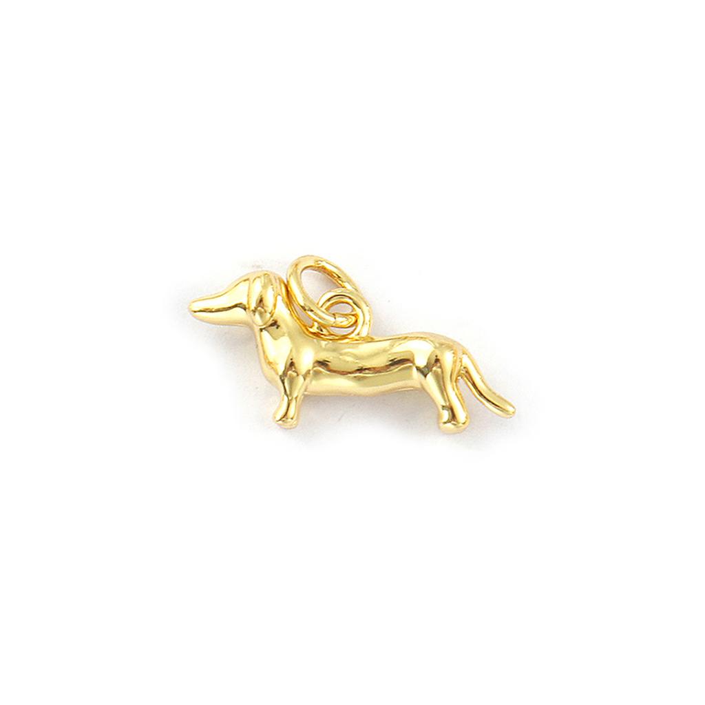 2 Pcs Brass Charms 18K Gold Plated Scallop Starfish Coconut Tree Dog Pendants For DIY Necklace Bracelet Jewelry Making Findings