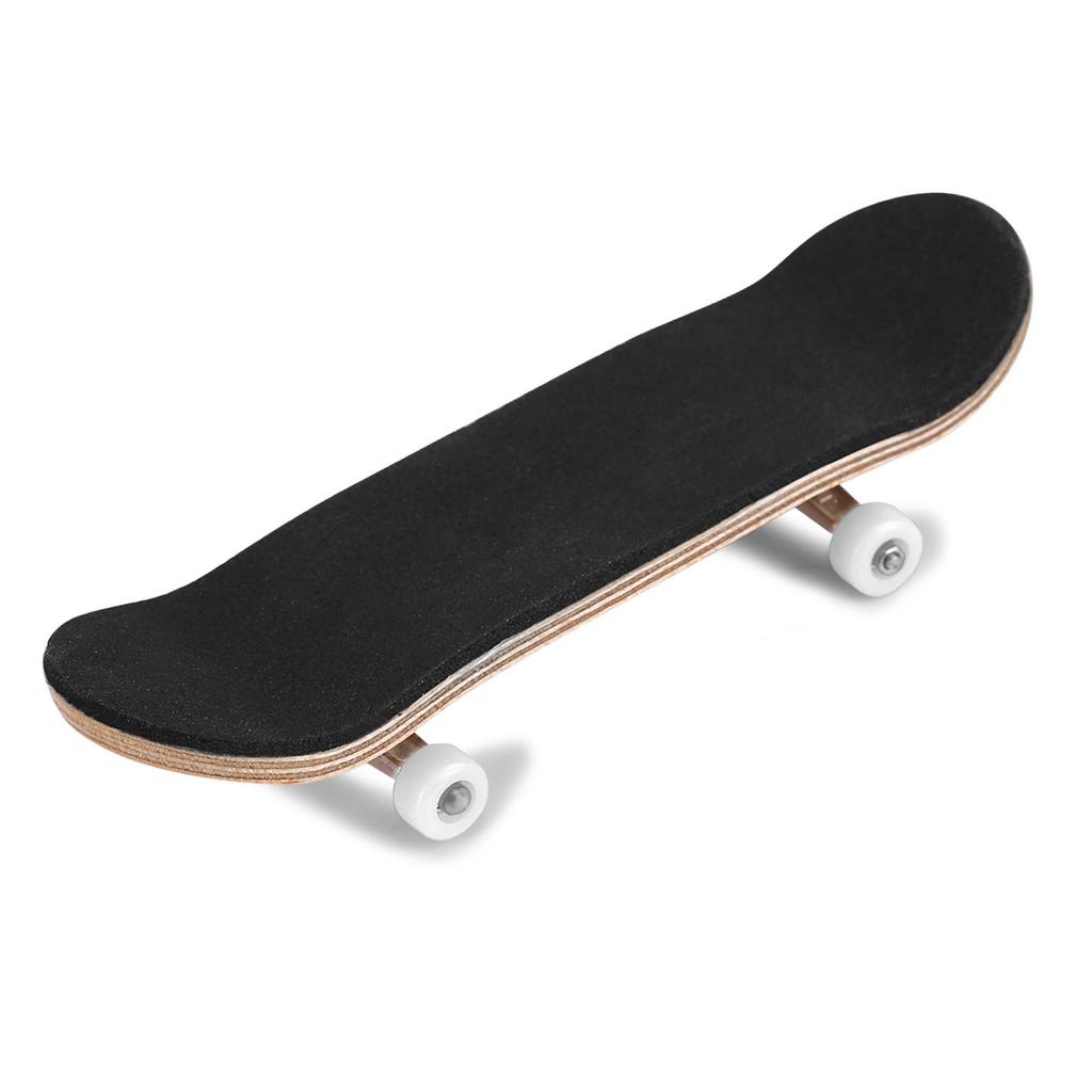 1Pc Maple Wooden Alloy Fingerboard Finger Skateboards With Box Reduce Pressure Kids Gifts