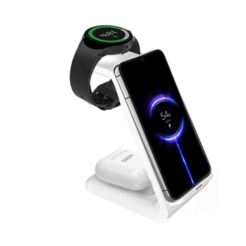 3 in 1 Wireless Charger Stand For Samsung Phones Galaxy Watch 7 8 9 Airpods Pro Fast Charging Dock Station
