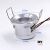 Mini Down Light LED 12V 1W Embedded Small Spotlight Iling Kitchen Bathroom Built-in Led Light Lamp Silver, White, Black Shell