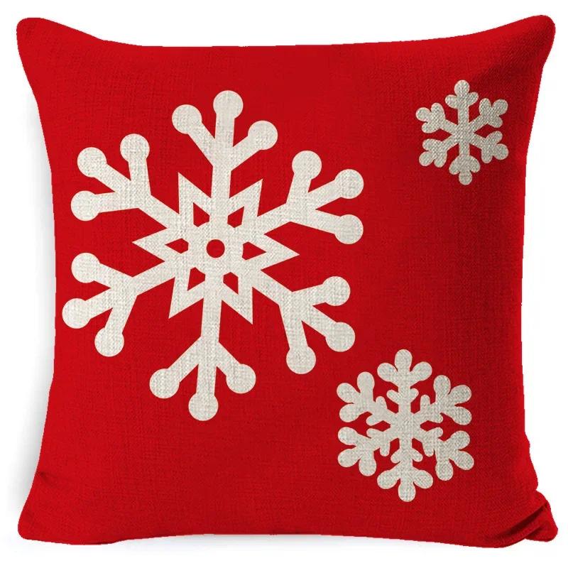 45CM Christmas Pillow Case Cushion Cover 2023 Christmas Decoration Red Gift Home Decoration Happy New Year Christmas Supplies