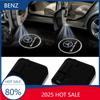 Hot 2025 For AMG W124 2025 Hot New 2pcs Car Logo Welcome Light Laser projector lamp For Mercedes benz AMG A B R G Class GLK GLA
