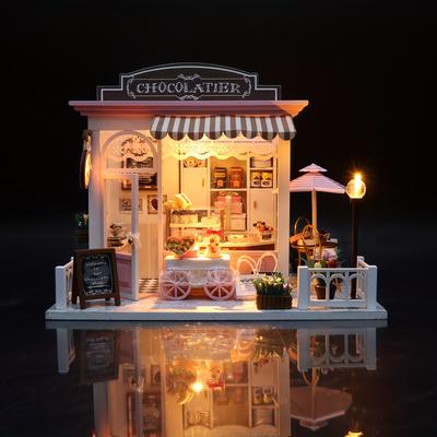 COCOA'S FANTASTIC IDEAS, DIY Miniature House Kit,  Creative Birthday Christmas Gift Assembly Model Black Friday