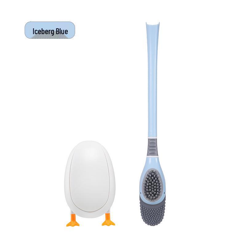 Diving Duck Silicone Toilet Brush – Wall-Mounted, Punch-Free Bathroom Cleaner