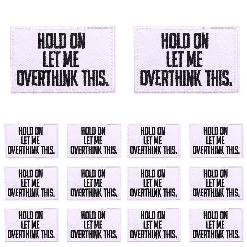 5pcs Cartoon Patch Letter Slogan Embroidery Patch Iron On Patches For Clothing Thermoadhesive Patches For Clothes Jeans Sew Diy