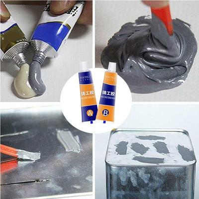 Industrial Repair Paste Glue Heat Resistance Cold Weld Metal Repair Paste A&B Adhesive Gel Casting Agent Tools