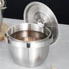 Folding Handle Lard Filter Pot 316 Stainless Steel Grease Container Mixing Bowl  Camping