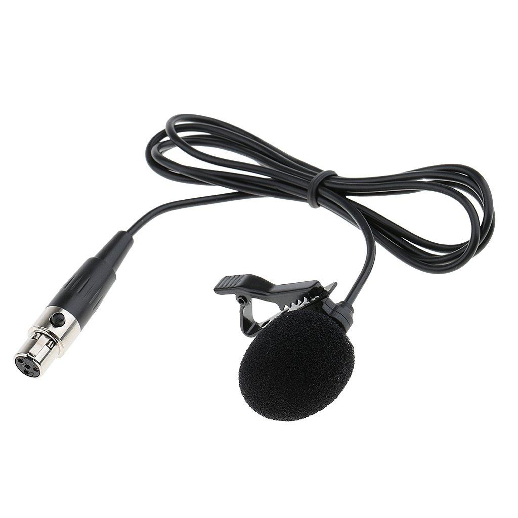 Phantasmia Lavalier Microphone 3.5mm 3Pin XLR 4Pin Compatibility 1m Cable Condenser Unidirectional Vocal Speech Dance Sports Instrumental Solo