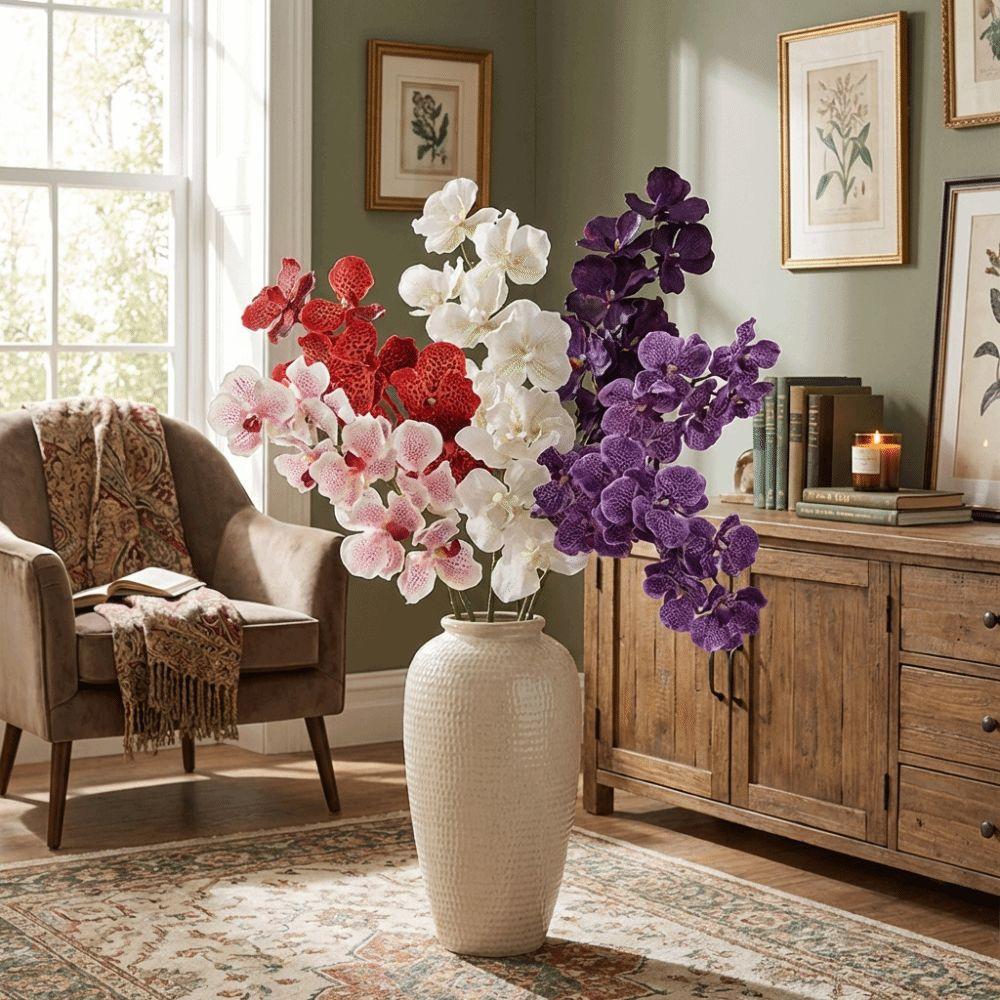 Moisturizing Phalaenopsis Branch 80 CM Simulation Flower Artificial Vanda Orchid  Party Favors