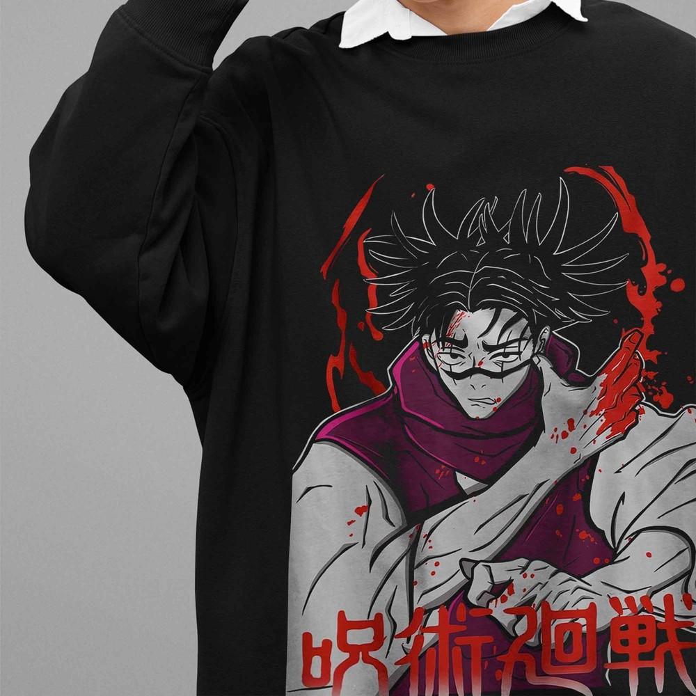 

Jujutsu Kaisen Sweatshirt Choso Sweater JJK Anime Pullover Gojo Satoru Sukuna 3XL