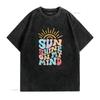 Sunshine T Shirt Unisex Funny Letters Print On My Mind Athletic Cute Summer Holiday Top Vintage Washed Versatile