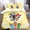 Anime Powerpuff Girls Bettbezug Kissenbezug Bettwäsche Set Erwachsener Junge Mädchen Schlafzimmer Dekoration Kinder Einzel Doppel Große Größe