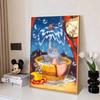Diamond Mosaic Colorful Diamond Painting The Little Flying Elephant Taking A Bath Full Round Embroidery Cartoon Creative Hobbies Wall Decor