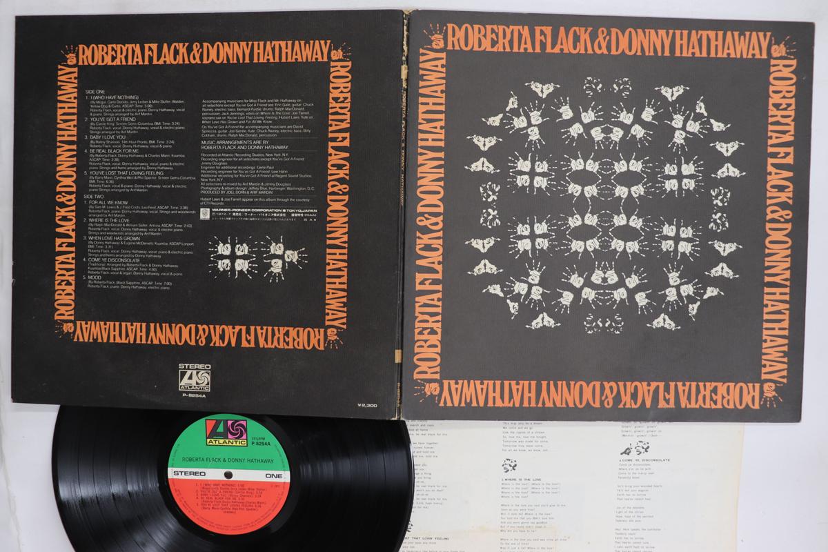 

LP Record ROBERTA FLACK DONNY HATHAWAY Roberta Flack Donny Hathaway P8254A ATLANTIC 1972 Japan SoulFunk Used