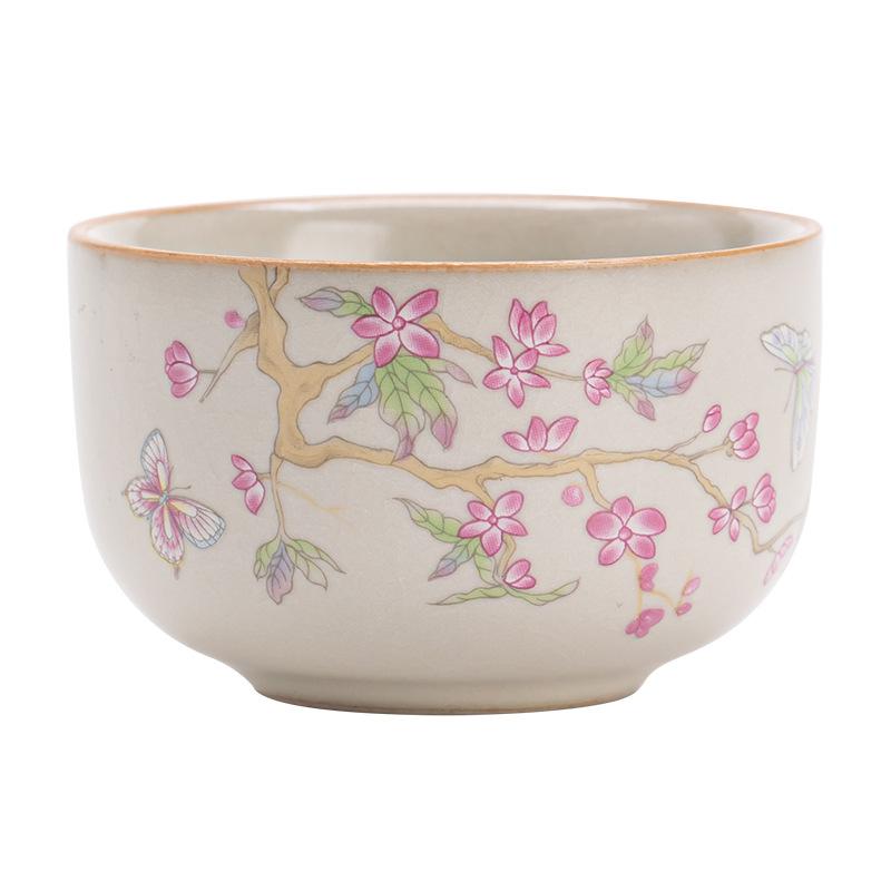 

Хуан Жу печь легкая роскошь глициния цветок керамическая мастер-чашка одинарная чашка кунг-фу чайный набор чайная чашка открытая высококлассная чайная чашка чайная чашка