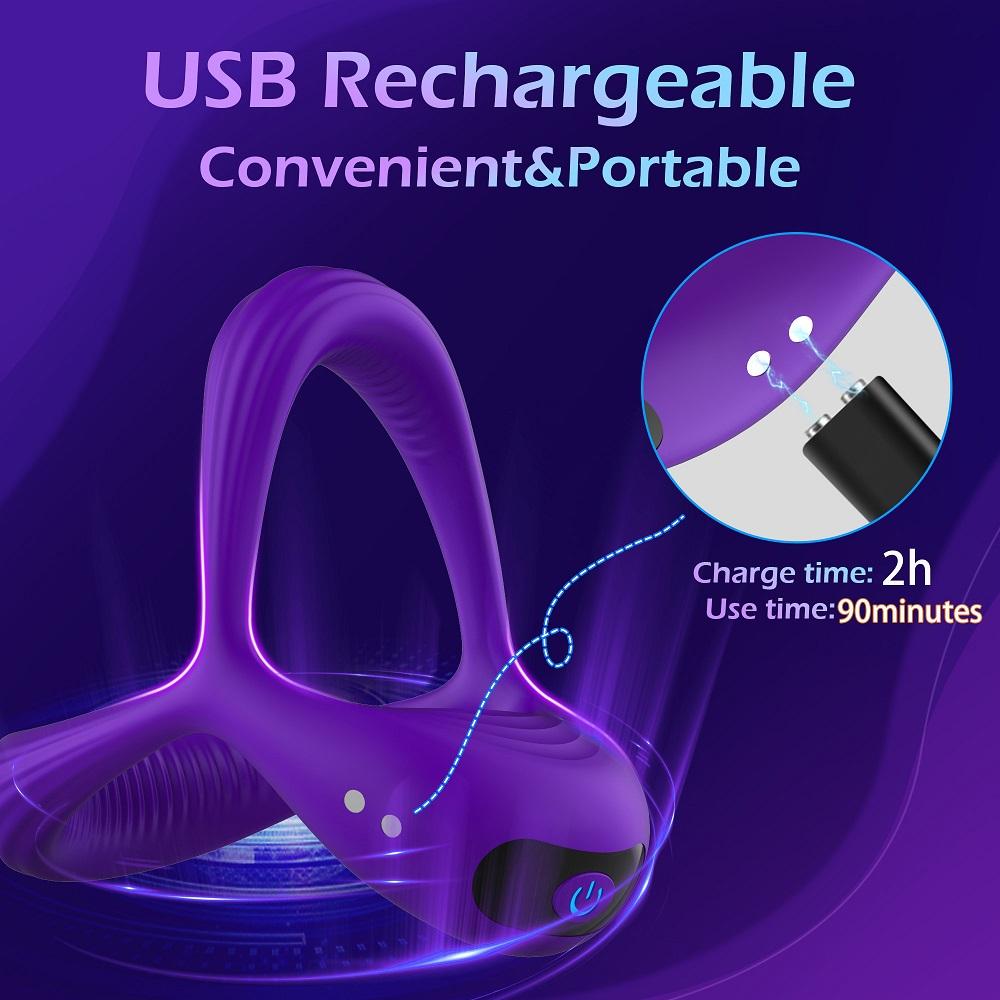 New 10 Modes Vibrator Cockring Penis Cock ring on for Man Delay Ejaculation Sex Toys for Men Rings Penisring Toys for Adults