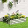 Raised Garden Bed Made of Steel, Planting Bed Cold Frame Garden Bed Flower Box Stackable, Planting Box Vegetable Bed 120x90x30cm for Garden Balcony