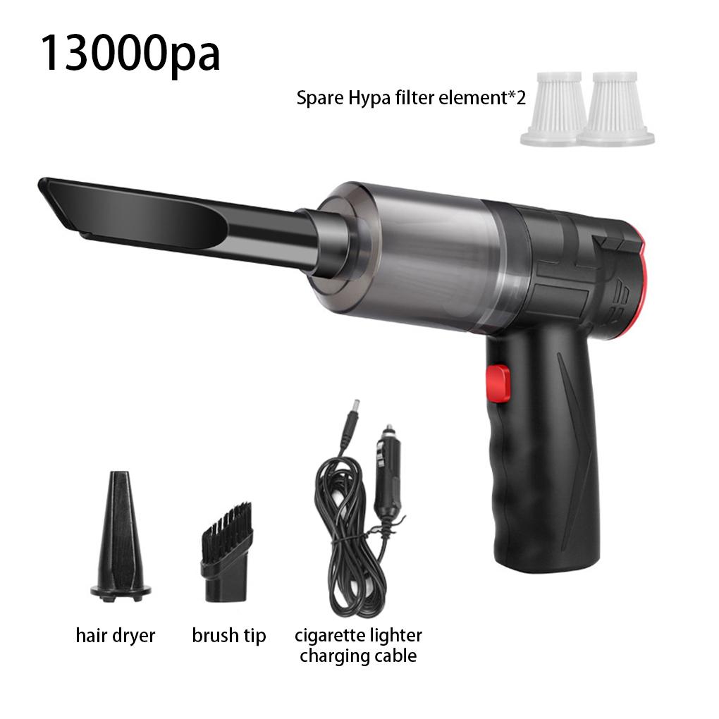 Vehicle Handheld Foldable Vacuum Long Nozzle Set Dust Remover Hotel Living Room Bedroom Dorm Wireless Cleaning Tool