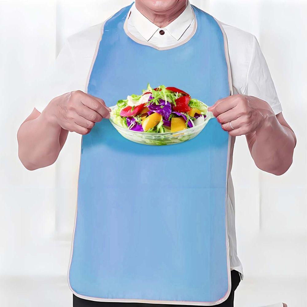 Adjustable Elderly Bib Washable Saliva Towel Multi-purpose Senior Citizens Bibs  a Mess-Free Diet