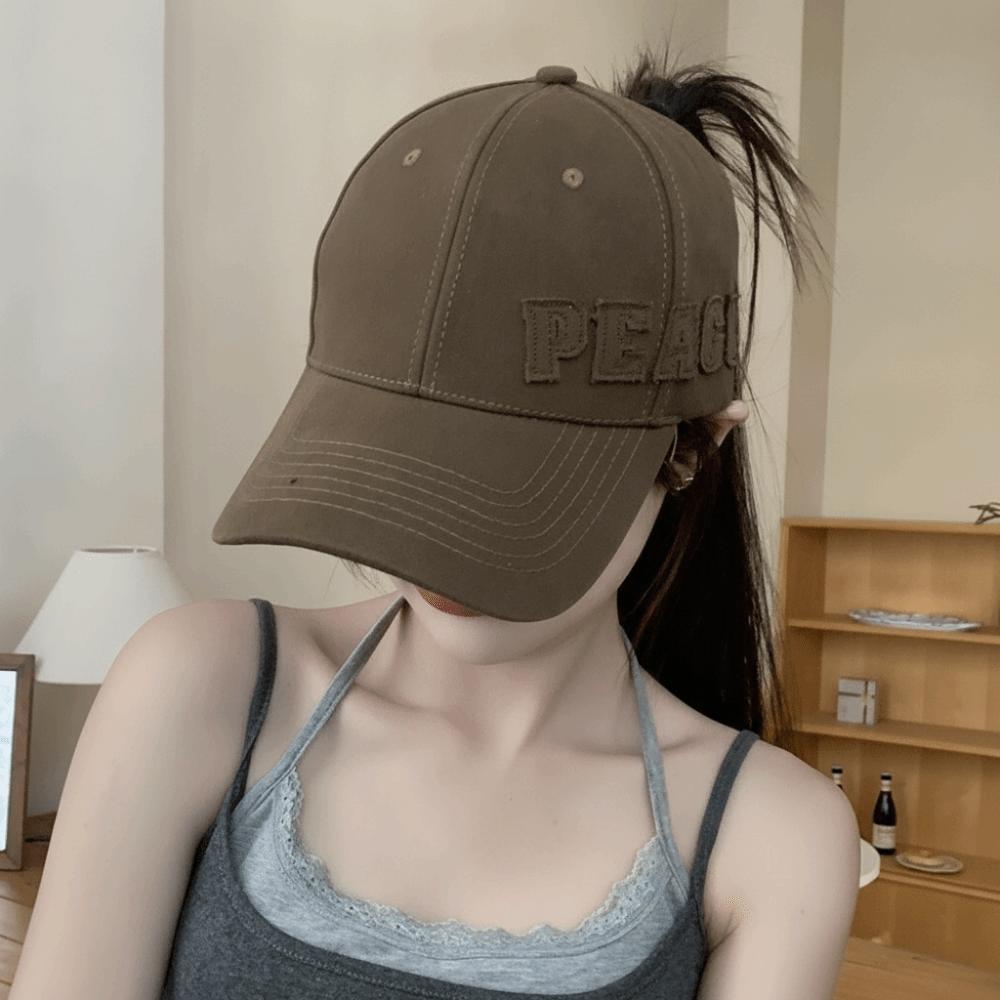 Large Head Size Snapback Hat Adjustable Soft Top Hat Letter Embroidery Baseball Cap  All Seasons