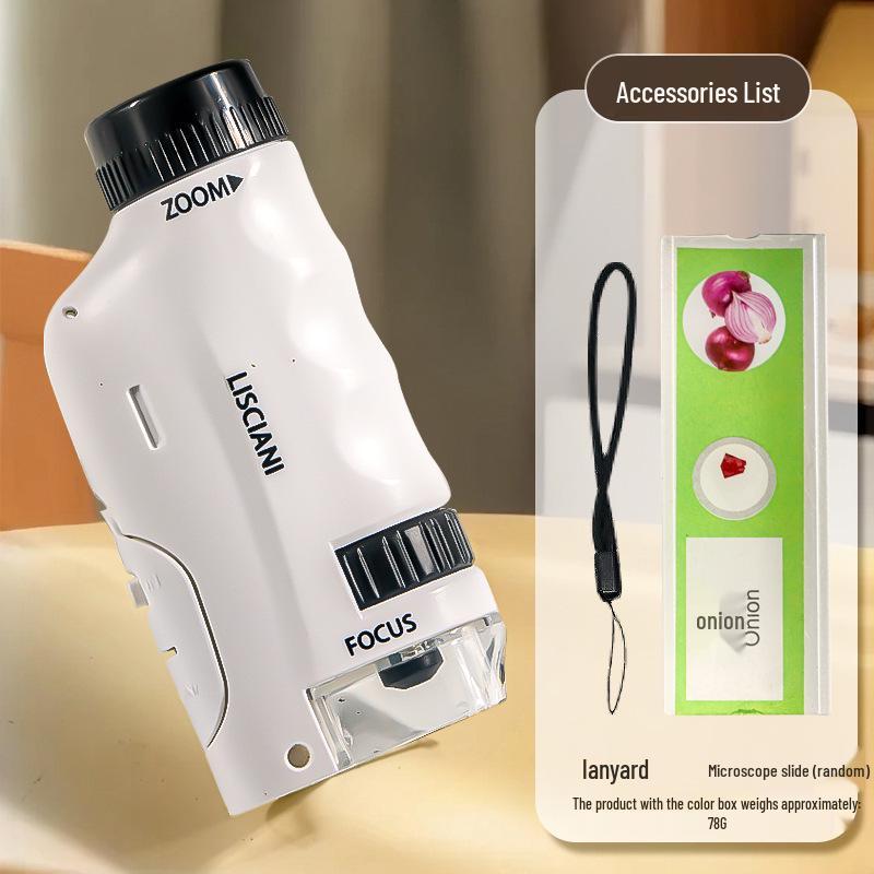 HD Portable Handheld Microscope Science Kit for Primary & Middle School Students