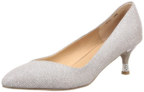 JILL STUART SHOE Women s Almond Toe Asymmetrical Pumps, Size 6488 GD, Size 24.0 cm, E