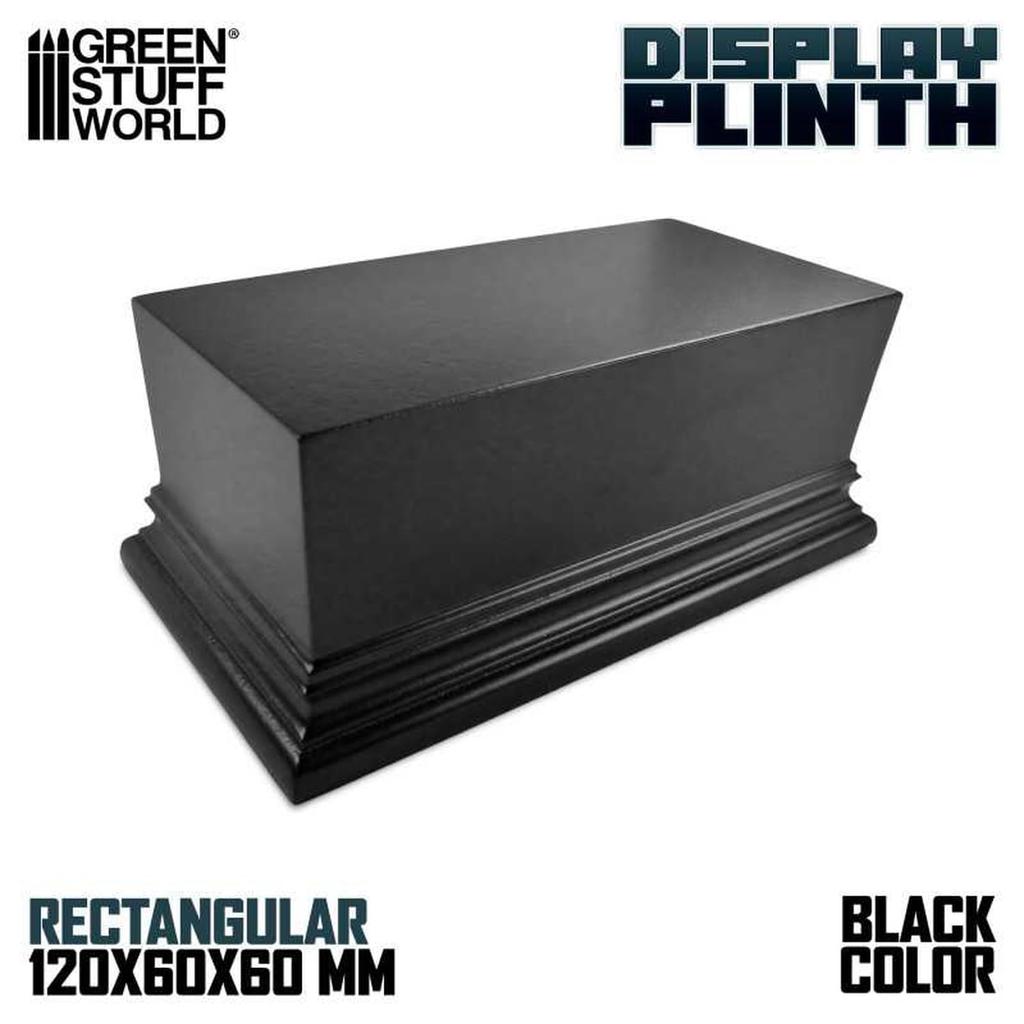 Green Stuff World Display Stand, Rectangular Pillar Type (120mm x 60mm), Black, Hobby Accessory, GSWD-2709