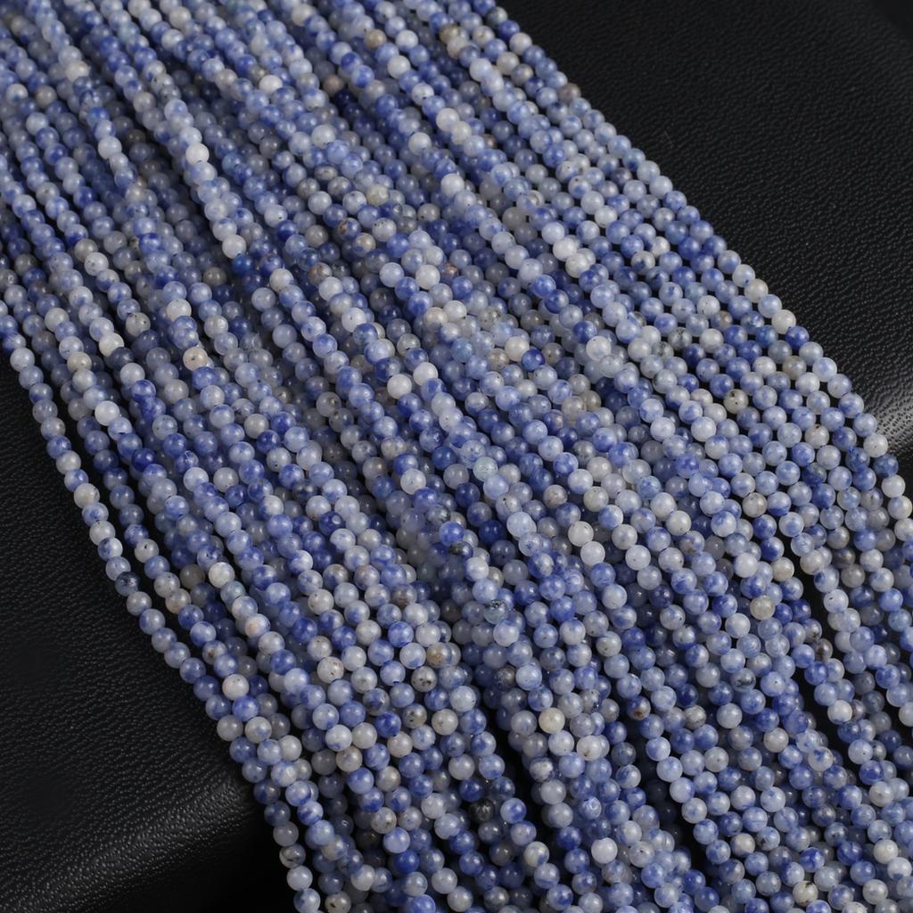 Isolation Beads 2 MM Natural Stone Sodalite Round Beads For Jewelry Making DIY Necklace Bracelet Earrings Accessory