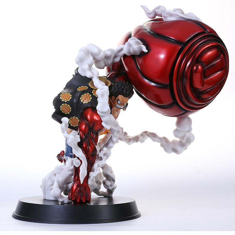 FIGURINE ONE PIECE Luffy Gear 3 Red Roc GK LED Statue PVC 25cm Collection EUR 56,99 - ES