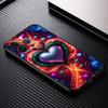 Luxurious Love Design Art Phone Case For Apple iPhone 17 16 16E 15 14 13 12 11 Pro Max Plus Black Soft Silicone