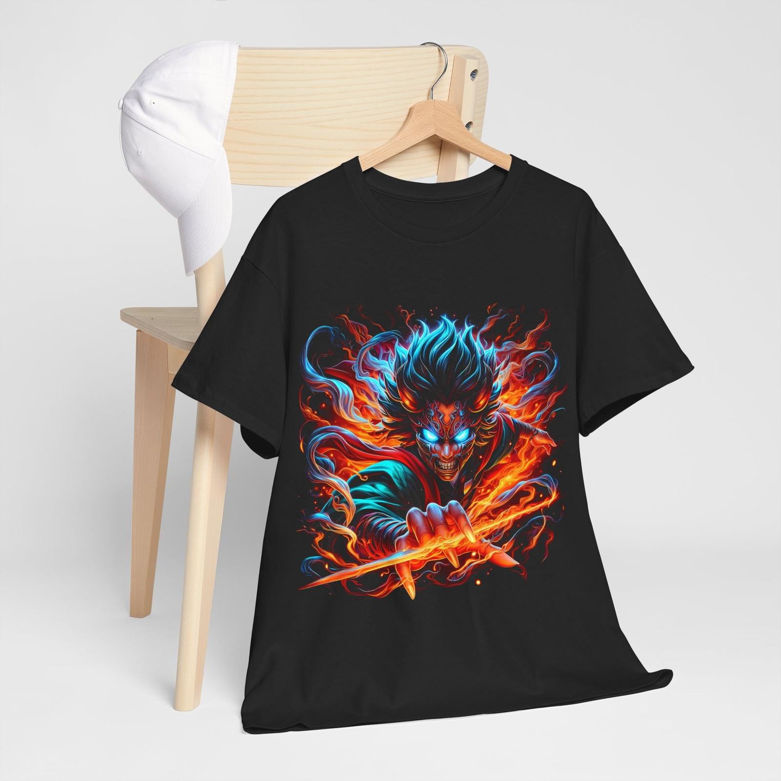 

Kokushibo T-Shirt Mens Womens Tees Top Demon Slayer Kimetsu No Yaiba Anime Manga Black Shirt All Size S
