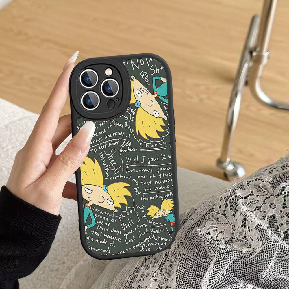 

Hey A_Arnolds Cartoon Phone Case For IPhone 16 15 14 13 12 11 Pro Max Plus Leather Shockproof Cover 11 pro max