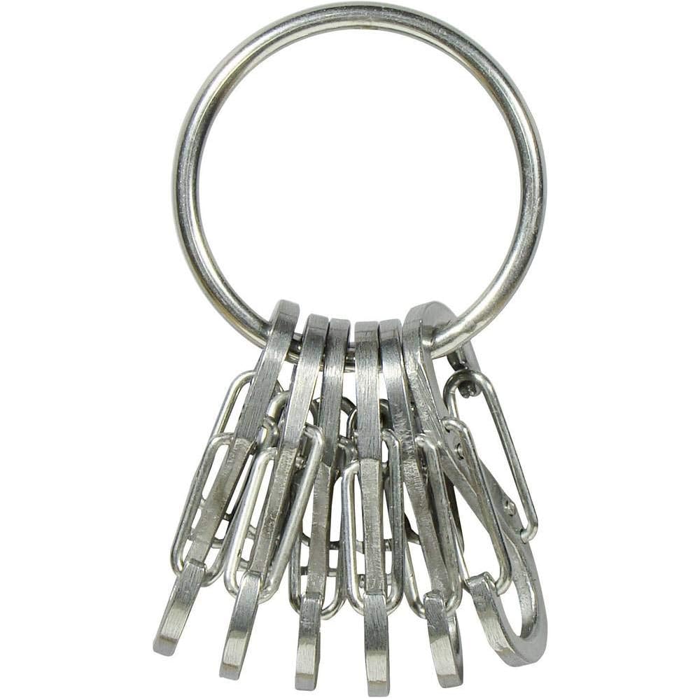 Nite Ize Keyring Steel Silver KRGS-11-R3 Durable Key Holder Lightweight Design