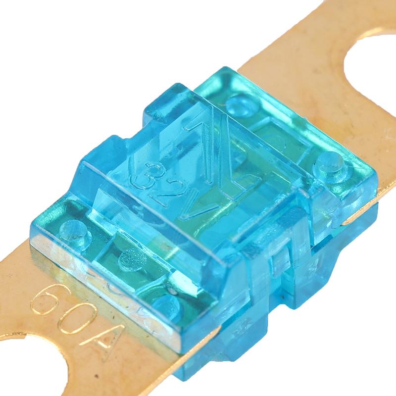 2 Stücke Vergoldete Bolzen Autosicherungen Mini Auto Audio Sicherung 20A 30A 40A 50A 60A 70A 80A 100A 120A 125A 150A 175A 200A 32V Auto Sicherung