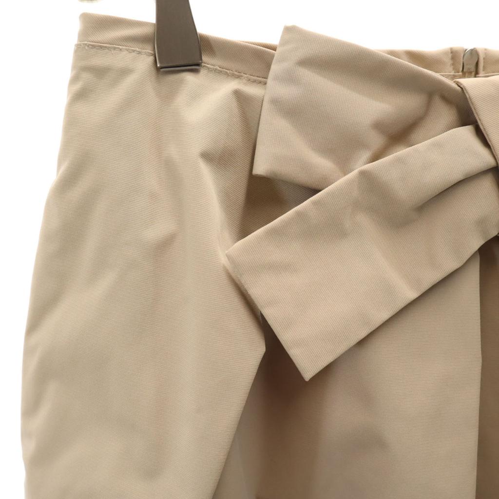 FOXEY NEW YORK made in Japan ribbon Midi Skirt 40 beige Women Used