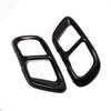 2pcs Car Muffler Exhaust Pipe Tail Cover Trim Exterior Aluminum High Gloss Black For BMW X5 G05 X6 G06 X7 G07