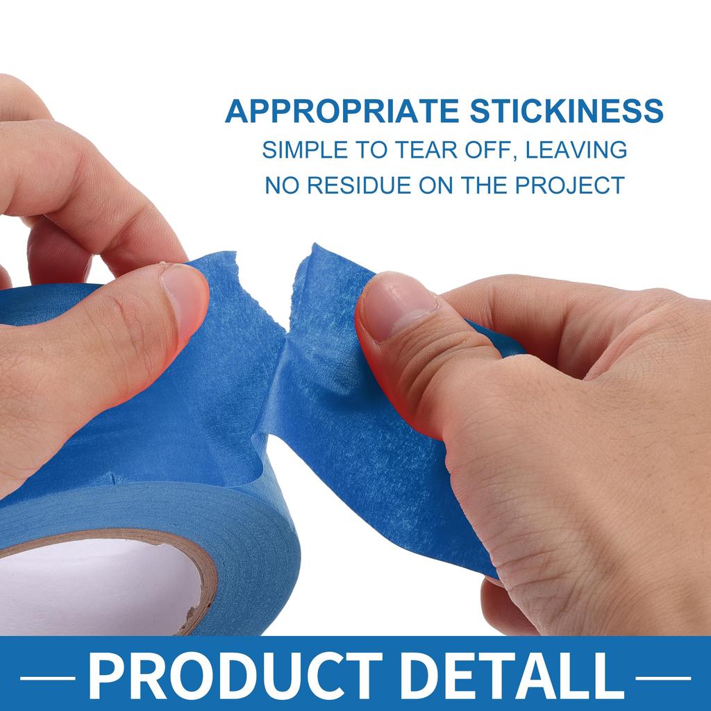 A ABSOPRO Painter's Tape Easy Removal 5cm x 55m Masking Master Tape Blue