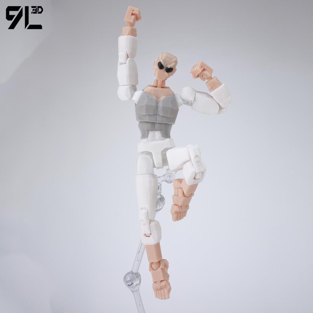 9L3D Dummy13 Lucky 13 Titain13 Invincible Kid Prisoner Mark Version Multi Joint Mobile Assembly Finished Model Handmade Toy Gift