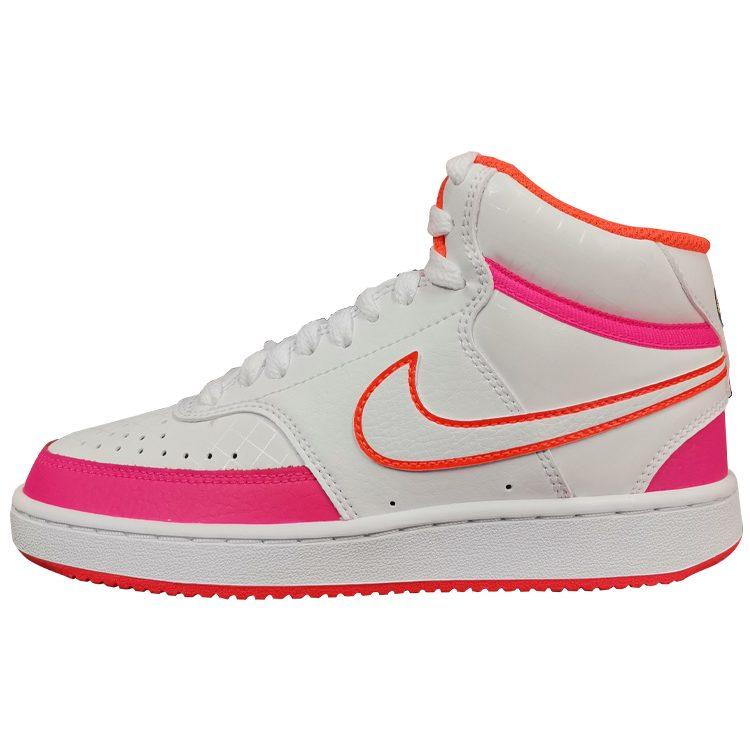 Nike Court Vision Mid Shoes For White/Pink Women's DD8494-181