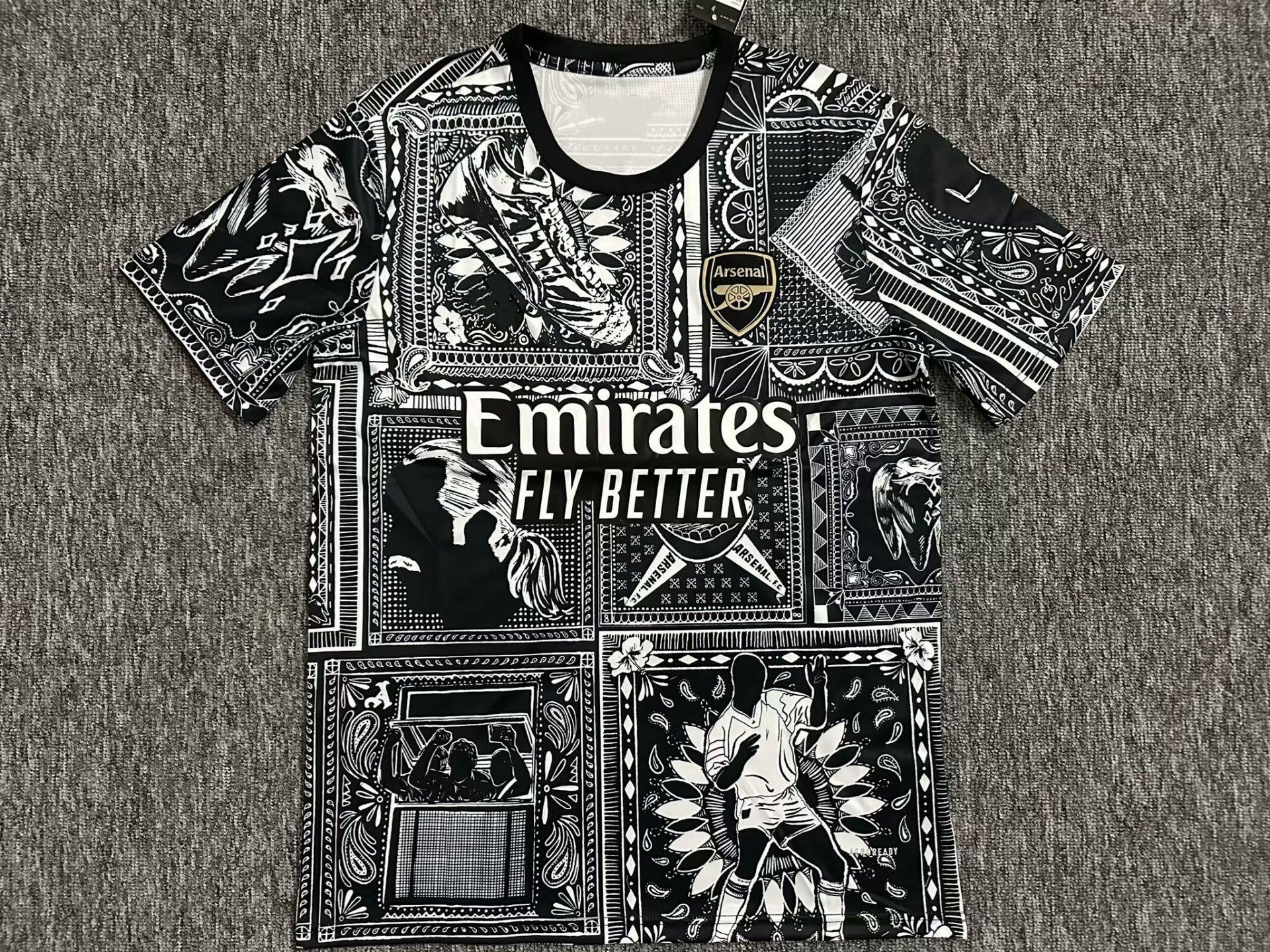 2526 Premier League Arsenal jersey vintage Saca Odego Martinelli fan football kit S