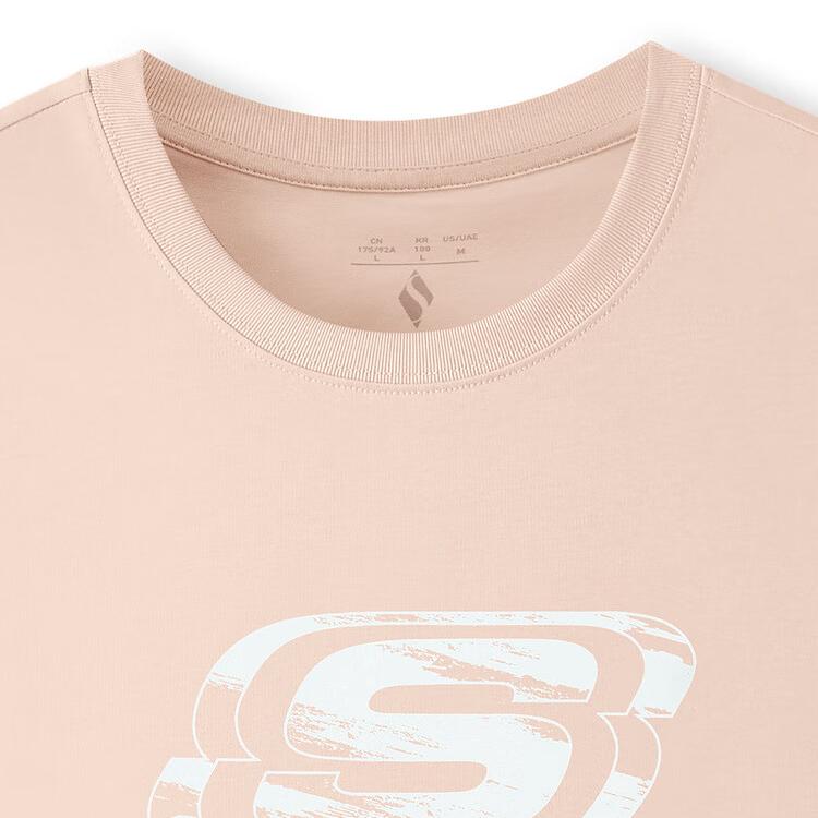 Skechers Comfortable Versatile Trendy Fashion Short Sleeve T-Shirt Unisex Tops Light-Brown L225U153-05KE