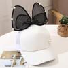 Sweet Bow Girls Baseball Cap Large Mesh Bowknot Peaked Cap for Baby Summer Adjustable Cotton Toddler Sun Hats