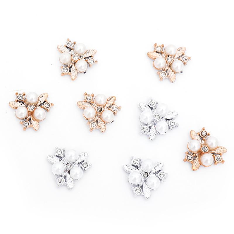 Handmade Pearl Stamen & Flower Heart Jewelry - Imitation Pearl Headdress Hair Accessory