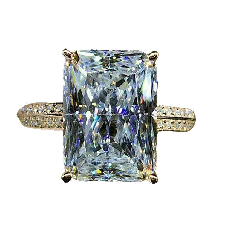 Luksusowy Pierścionek z Diamentem Sprzedaży Bezpośredniej Dziewczęcy Stop Modny Pierścionek z Temperamentem 520 Prezent dla Dziewczyny