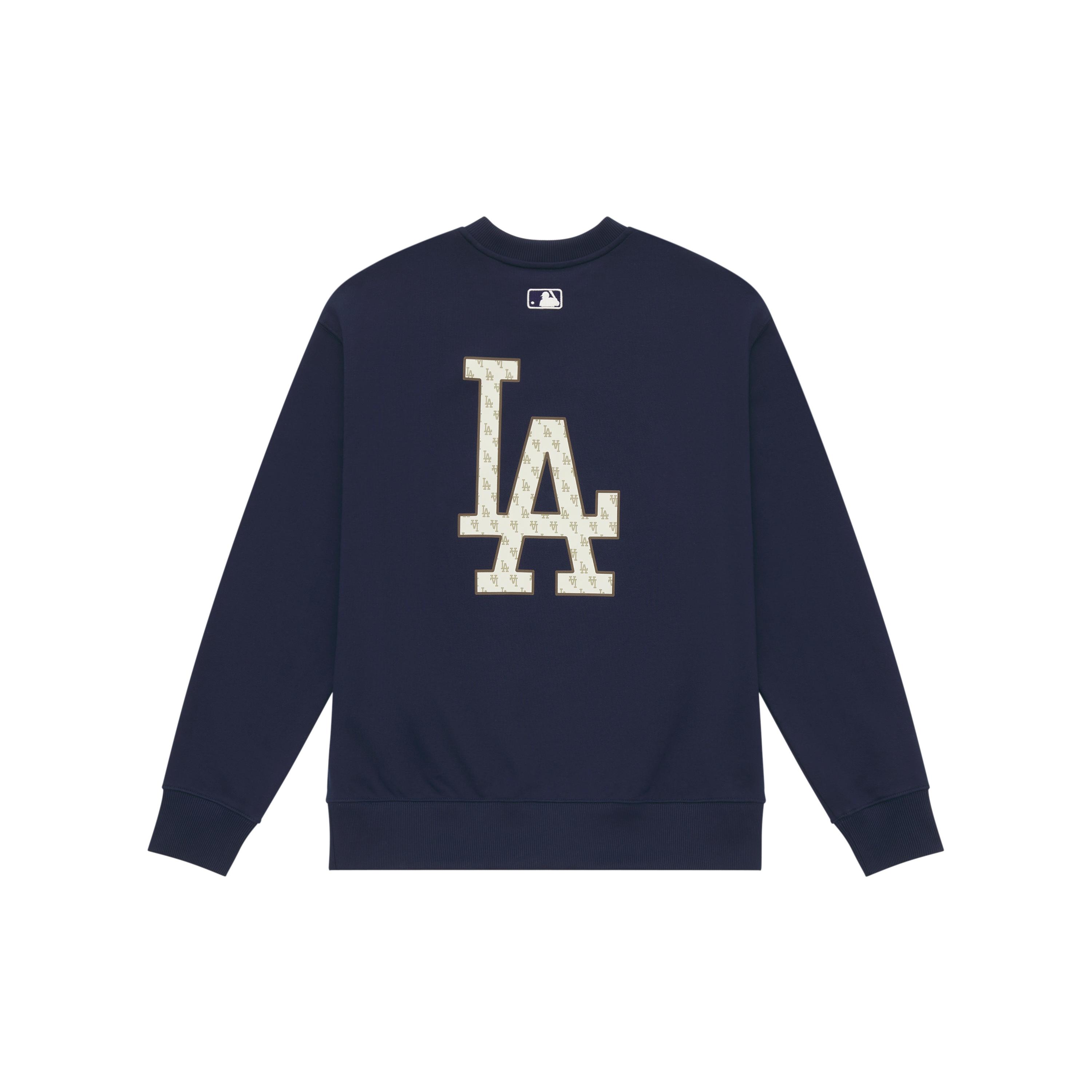 

New MLB Los Angeles Dodgers MONOGRAM Collection 24FW Sweatshirt Unisex Navy Blue 3AMTM0444-07NYS XS