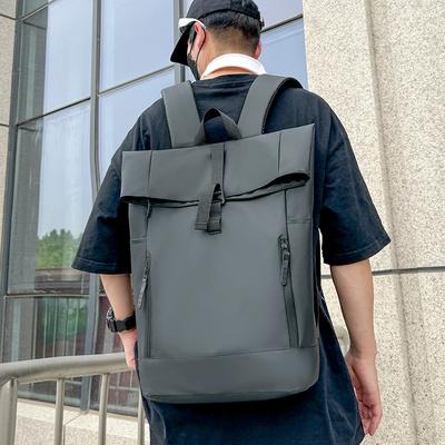 Casual Laptop Backpack Urban Minimalist Korean-Style Fashionable Student School Bag Daily Commuting Business Backpack